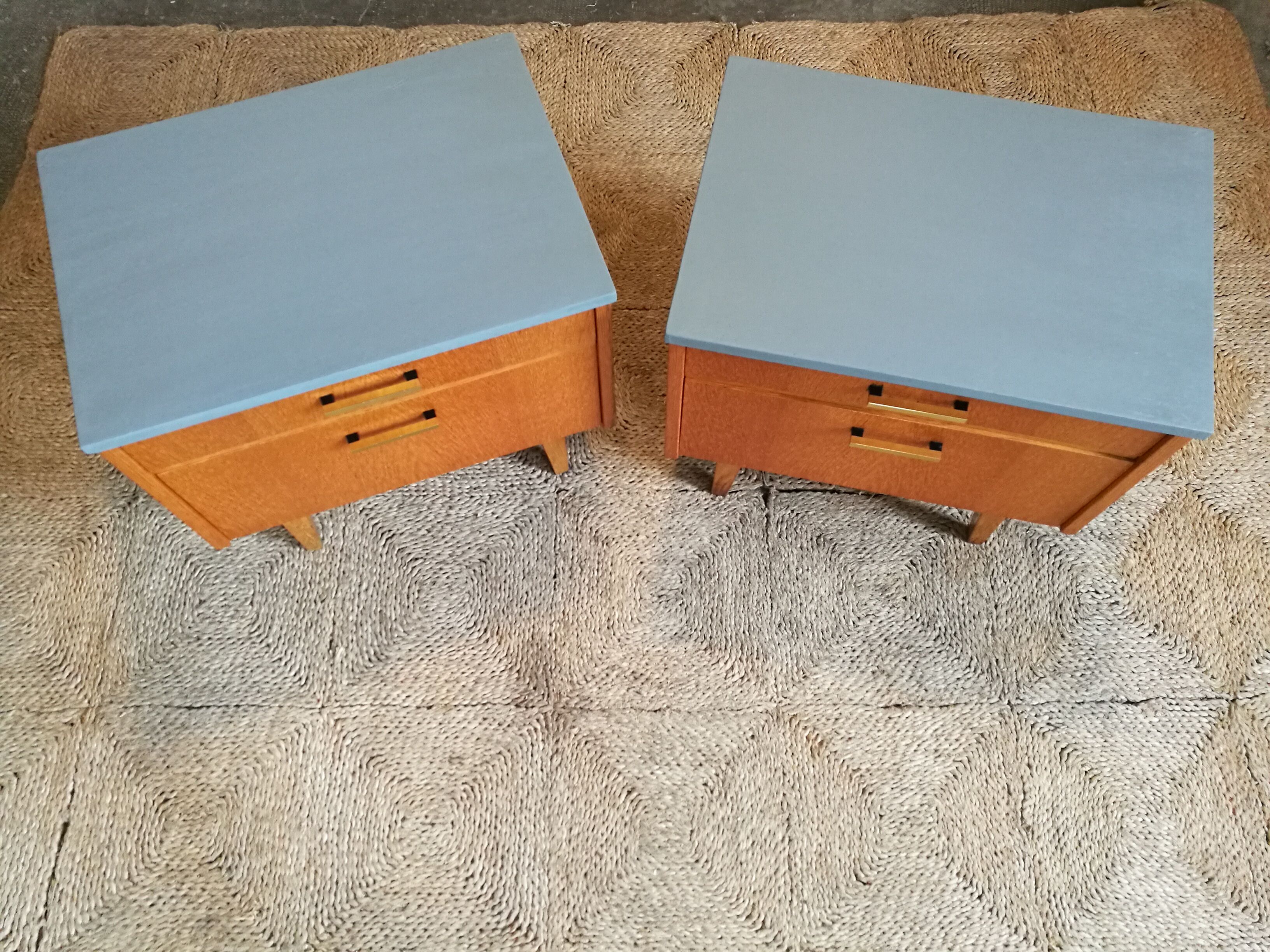 Pair of vintage bedsides