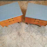 Pair of vintage bedsides