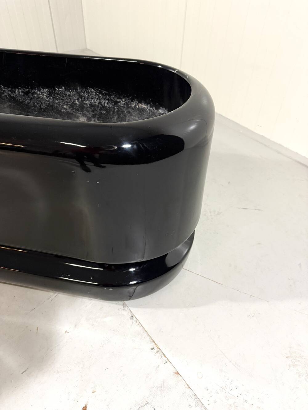 Luigi Colani set of 3 room dividing black planters 1970’s