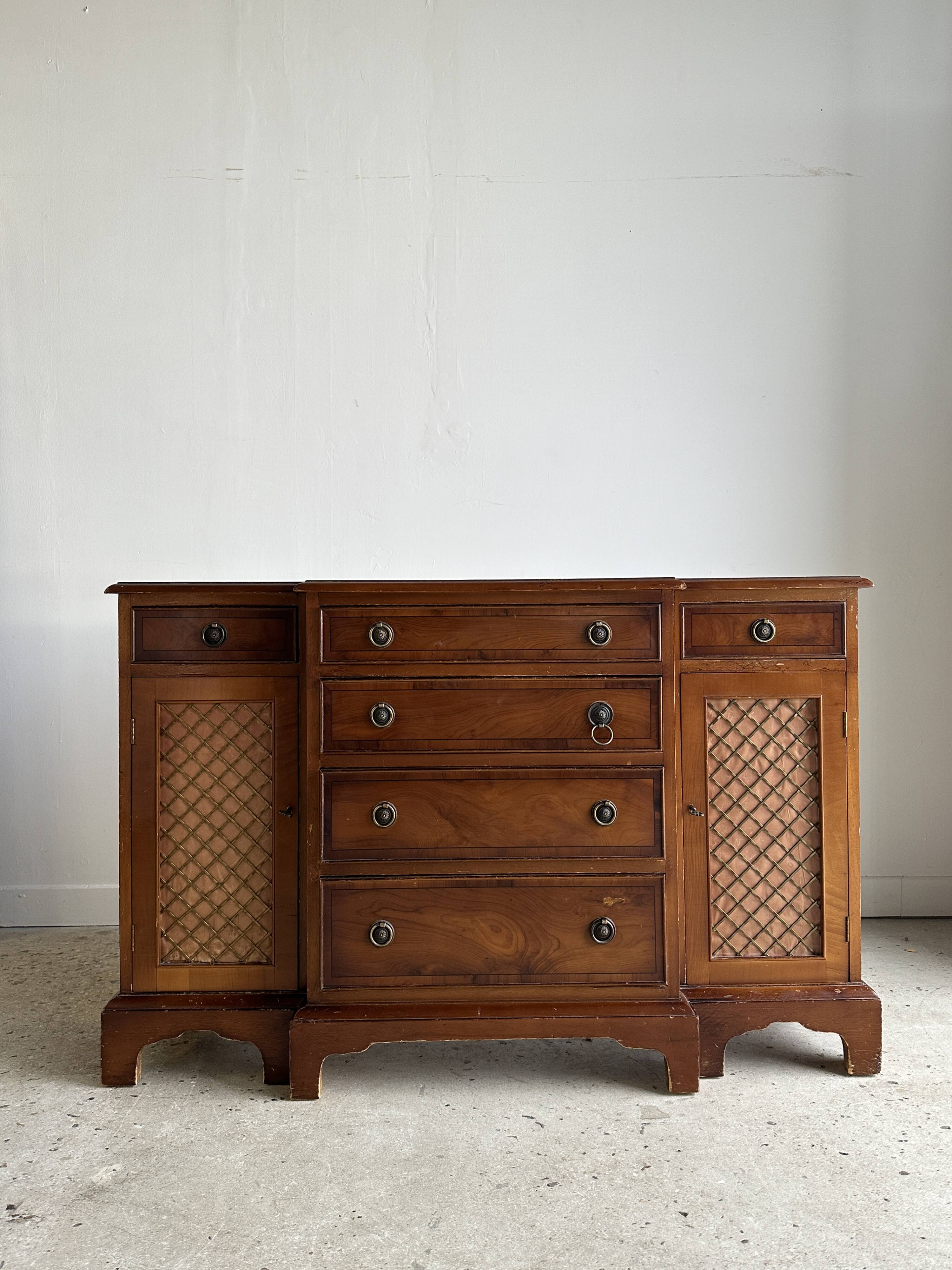 Chiffonier, small 19th century storage unit 1m12 x 74 x 35