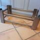 Stainless steel coffee table 1970