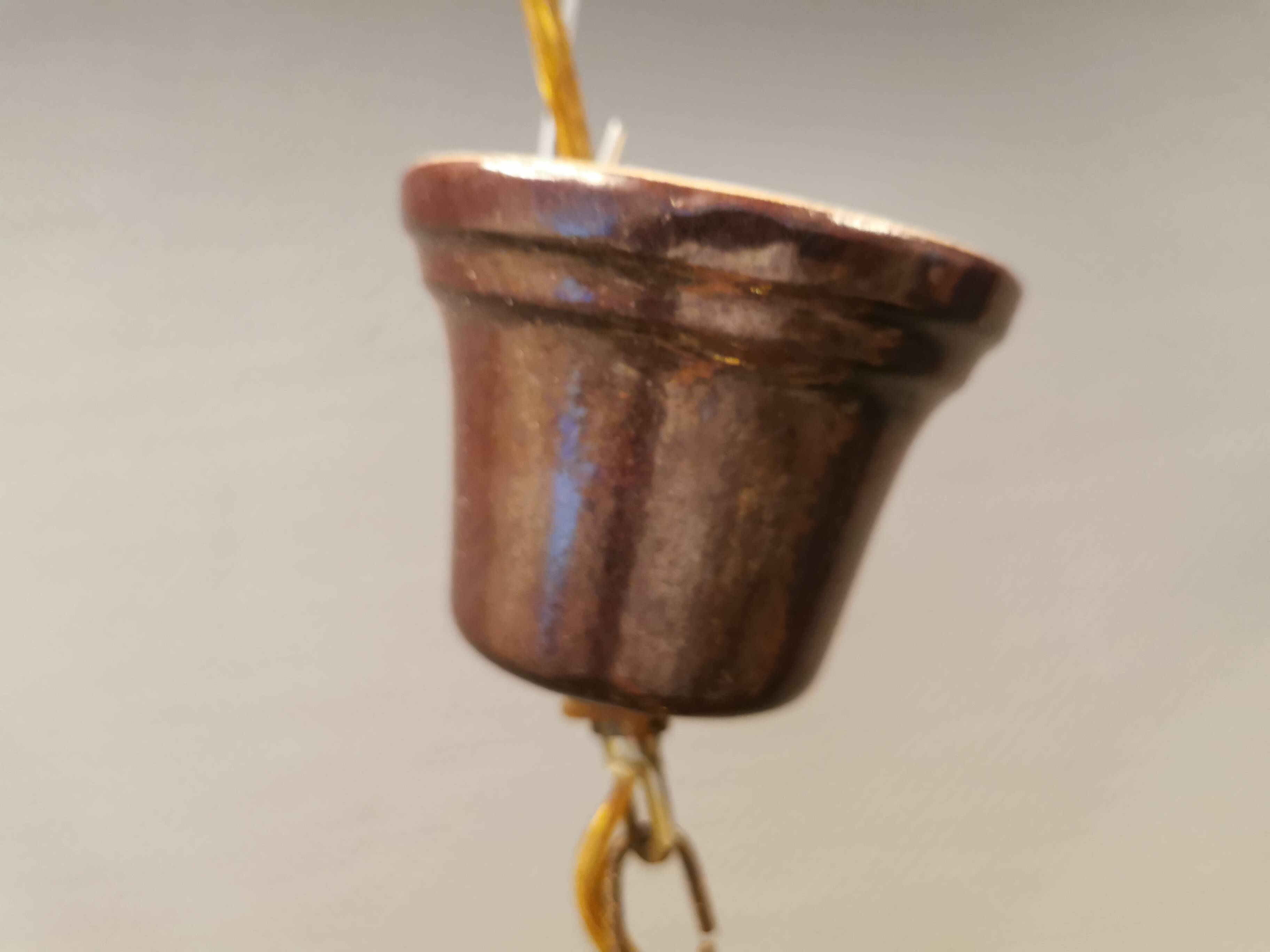 Ceramic hanging lamp, Danish from the 1970s.