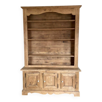 Restored two-body oak sideboard/bookcase