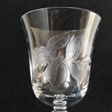 Crystal wine glass