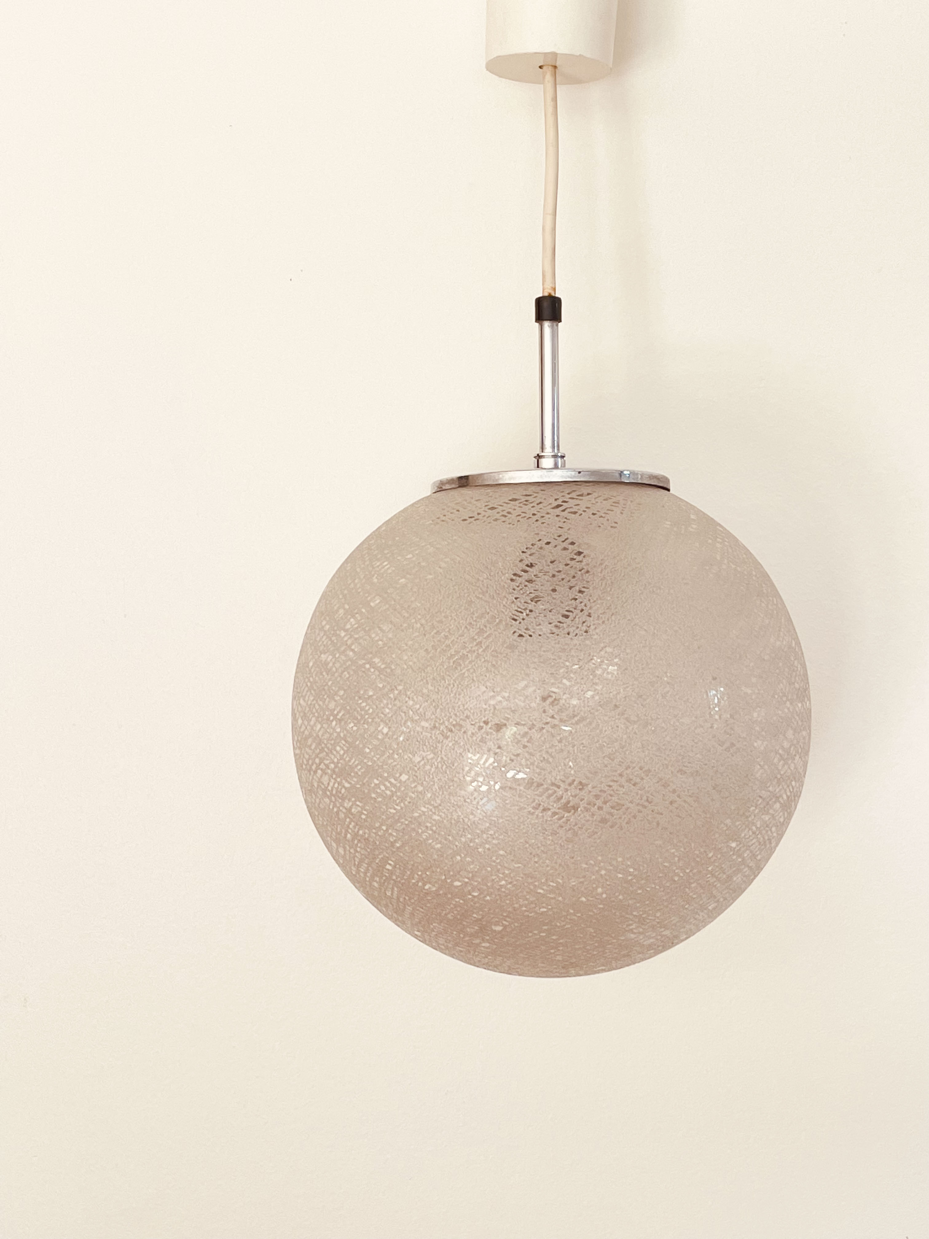 Suspension globe 25 cm Glashutte Limburg, 1970