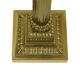 Pair of Hollywood Regency Lamps Brass Pillar Column 75cm