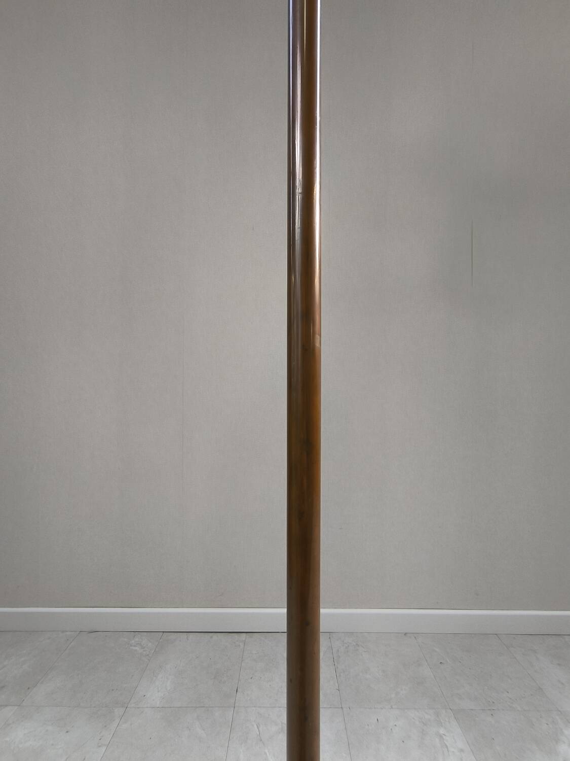 Copper and rope floor lamp circa 1950
