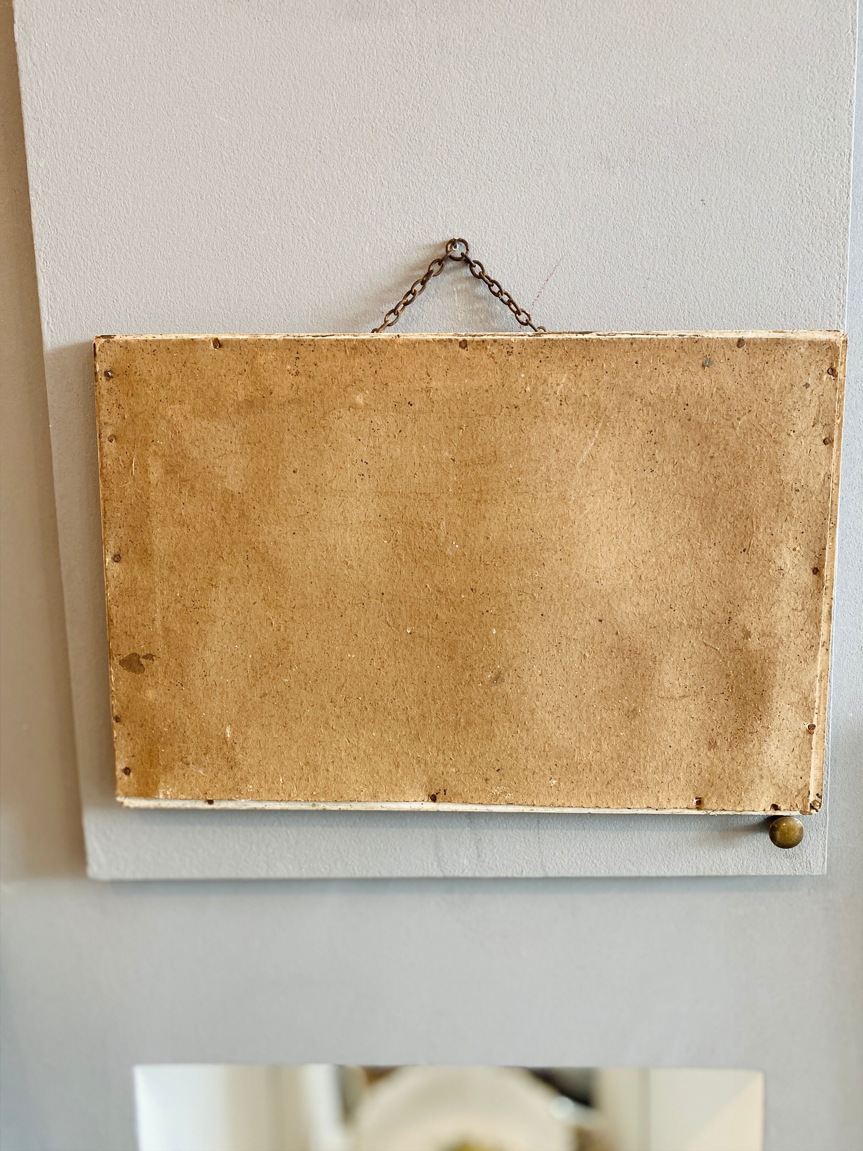 Small rectangular antique mirror