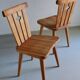 4 rustic pine chairs by Goran Malmvall | Sweden | 1940s