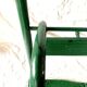 Escabeau vintage en bois et acier peints en vert