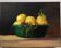 Peinture à l'huile sur toile nature morte "Citrons"