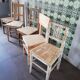 Set of 5 vintage wooden chairs