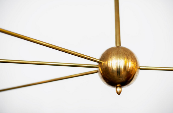 Lustre asymétrique sputnik blanc