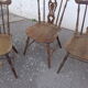 Set de 4 chaises type western