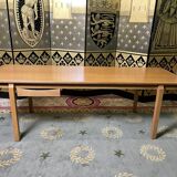 Restored 1950 oak coffee table
