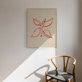 Botanical illustration giclee print, 50x70