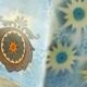 Globe suspension in opaline art nouveau period