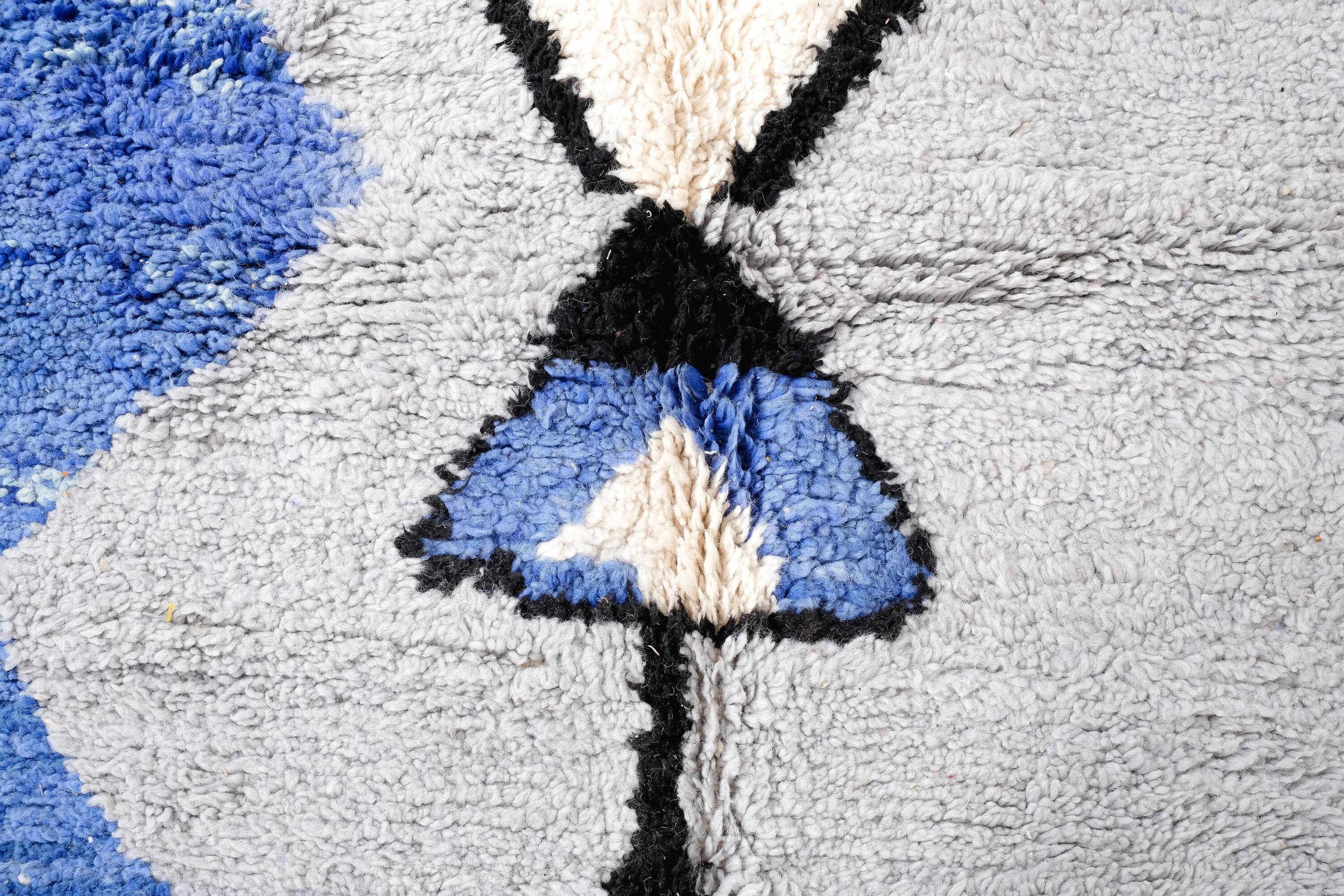 Unique handmade Berber rug 3x2 m