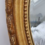 Old mirror with pediment 40x56cm