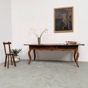 Table, drapière en noyer, XIXème s.