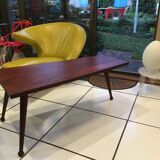 Table basse vintage et design scandinave en palissandre