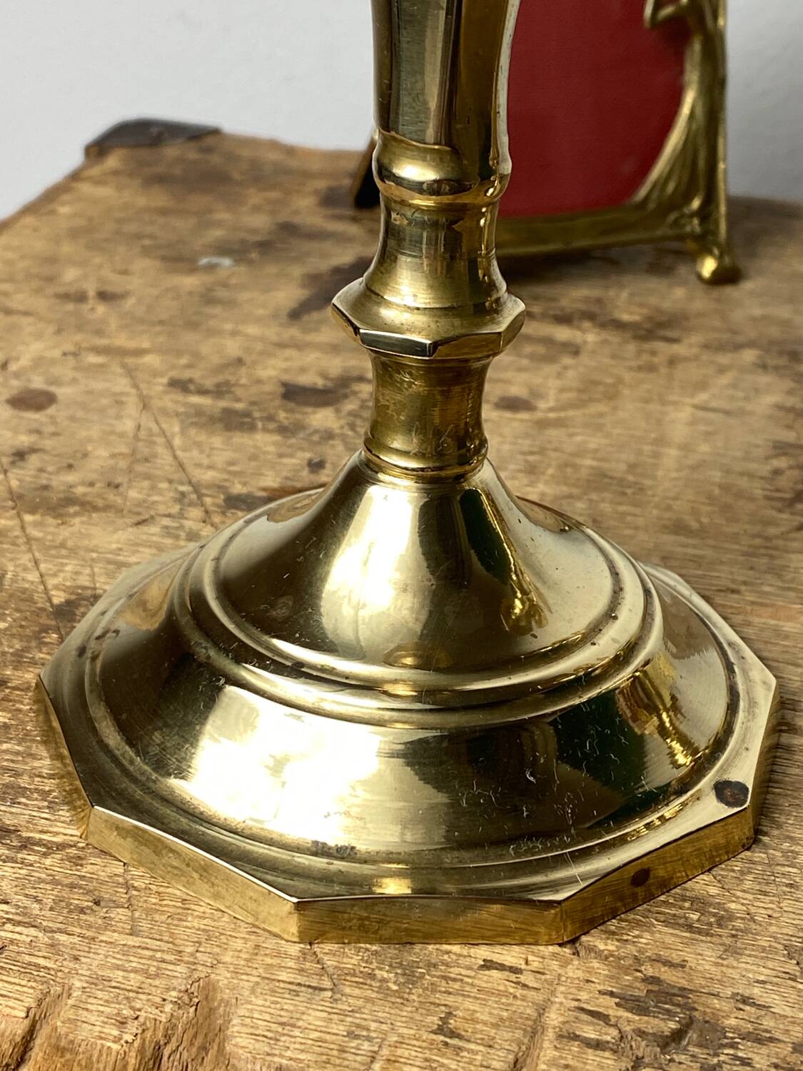 Pair of vintage brass candlesticks