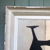 Peinture abstraite sur panneau