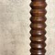 Charles Dudouyt style turned oak wood floor lamp 1940