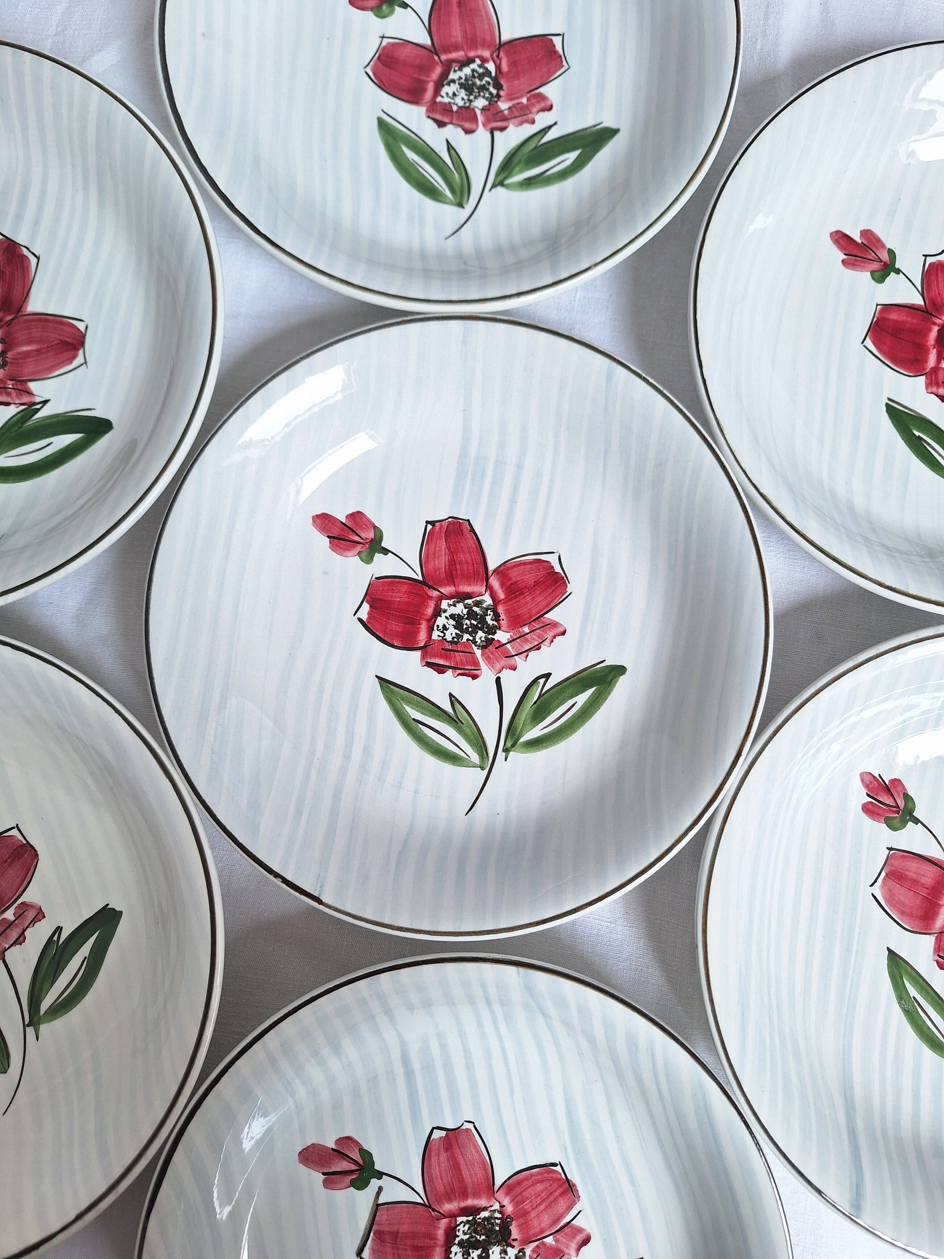 Assiette Sarreguemines vintage