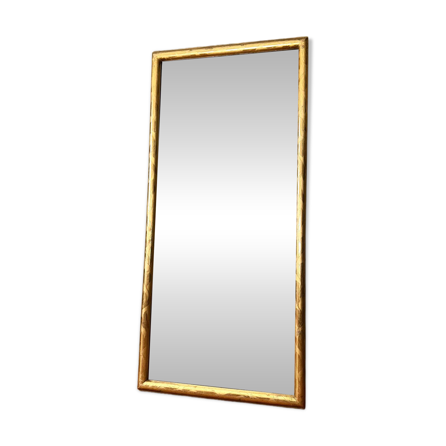 19th-century antique gilded mirror.