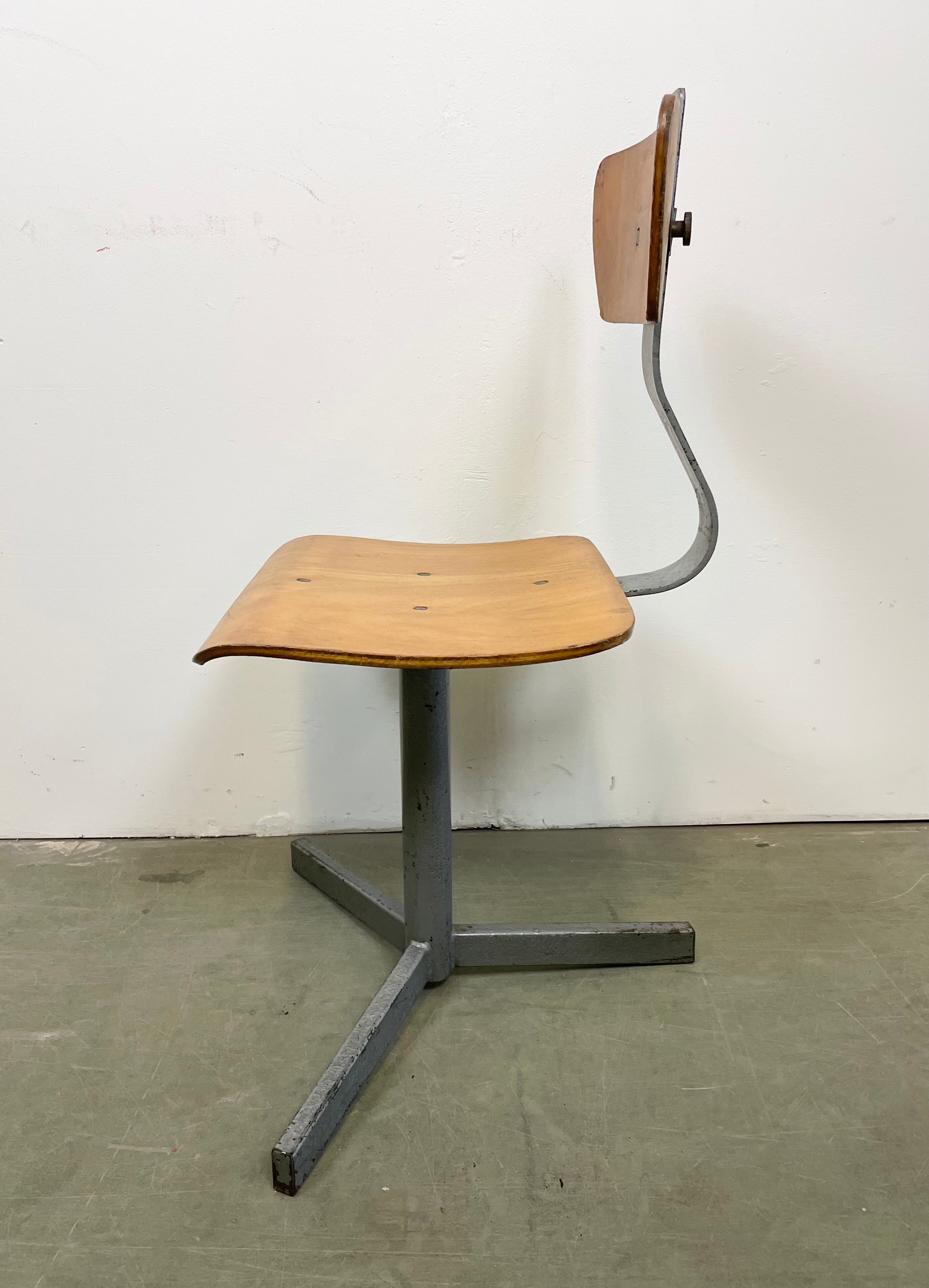 Industrial Workshop Swivel Chair, 1960s