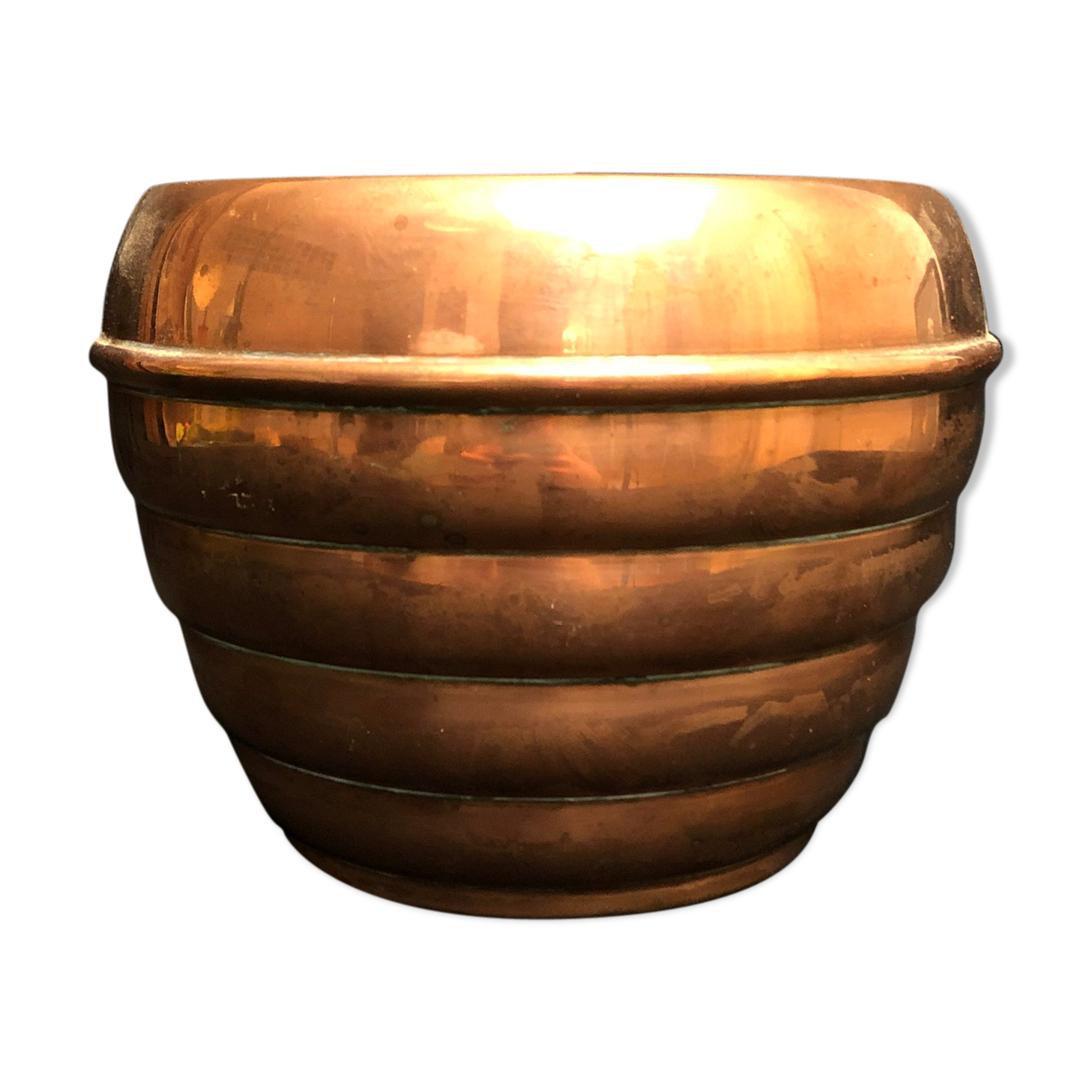 Cache pot en cuivre