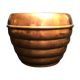 Cache pot en cuivre