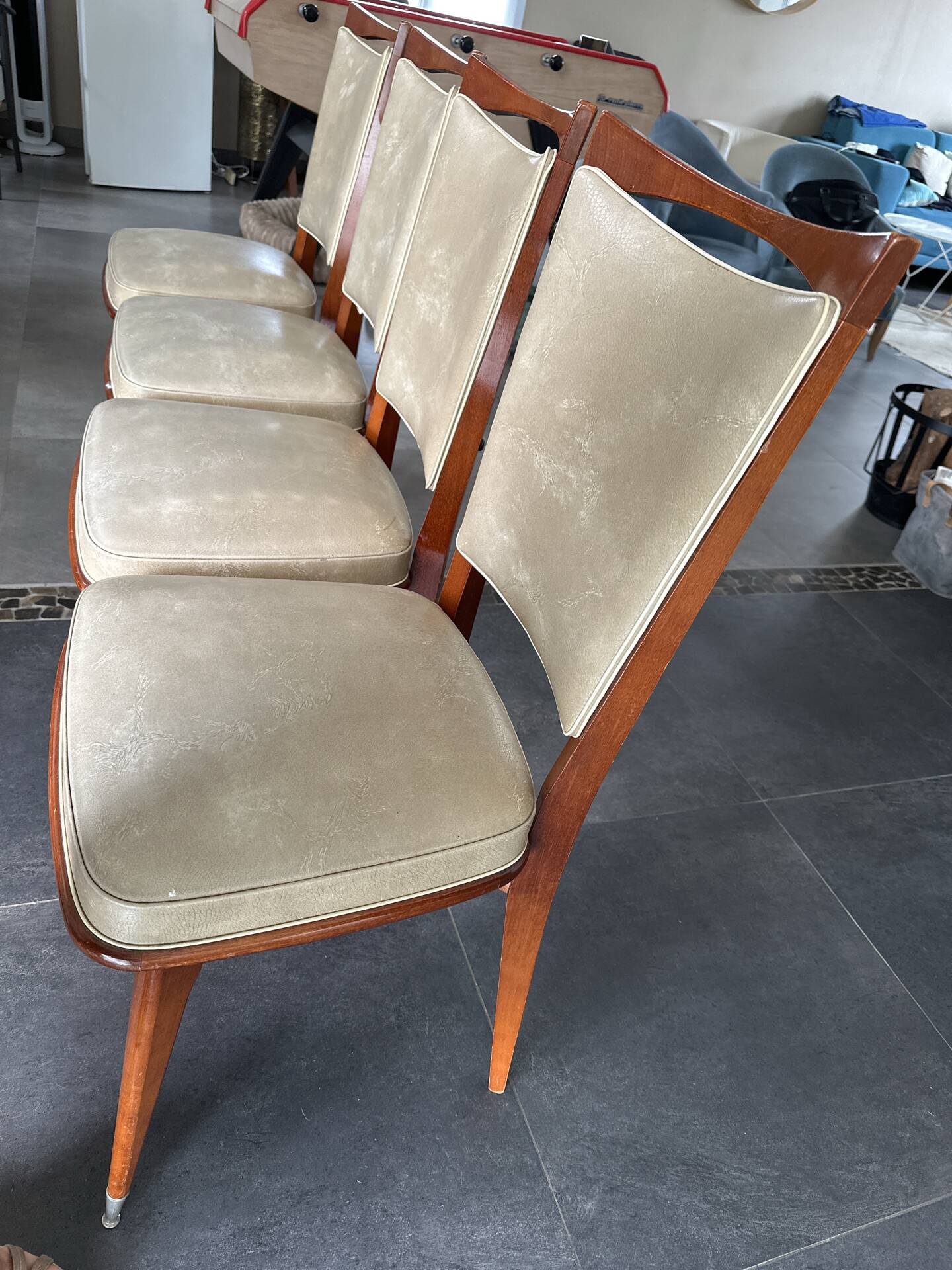 4 vintage chairs from the 70s
