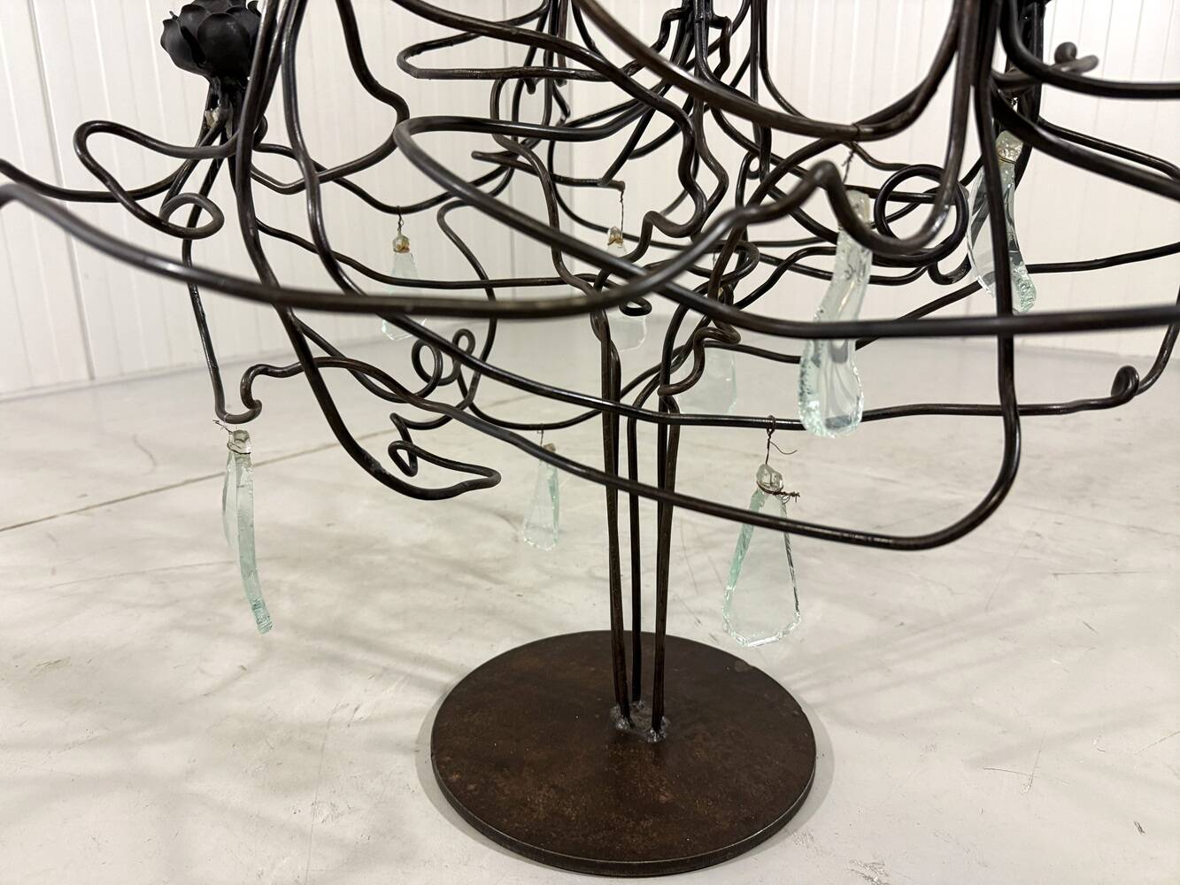 Large brutalist candalabra candle holder 1980’s