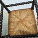 Turned wooden corner chair