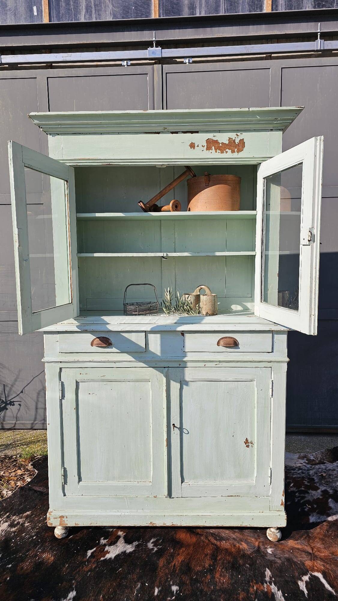 2 body sideboard in water green color