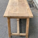 18th century farmhouse dining table renovated in solid oak 200cm