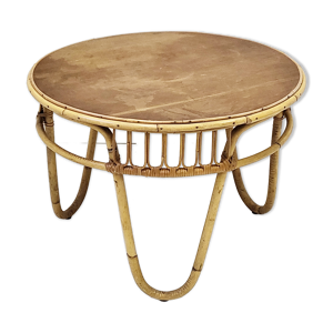 Table basse ronde vintage