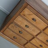 Antique French Light Oak Apothecary / Filing Cabinet, 1920/30s