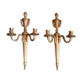 Pair of wall lamps Louis XV style