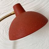 Vintage red and black articulated lamp