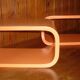 Paire de 2 cubes étagères modulables laqués design vintage