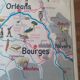 Educational map Brittany and Vendée Pays de la Loire Castles of the Loire
