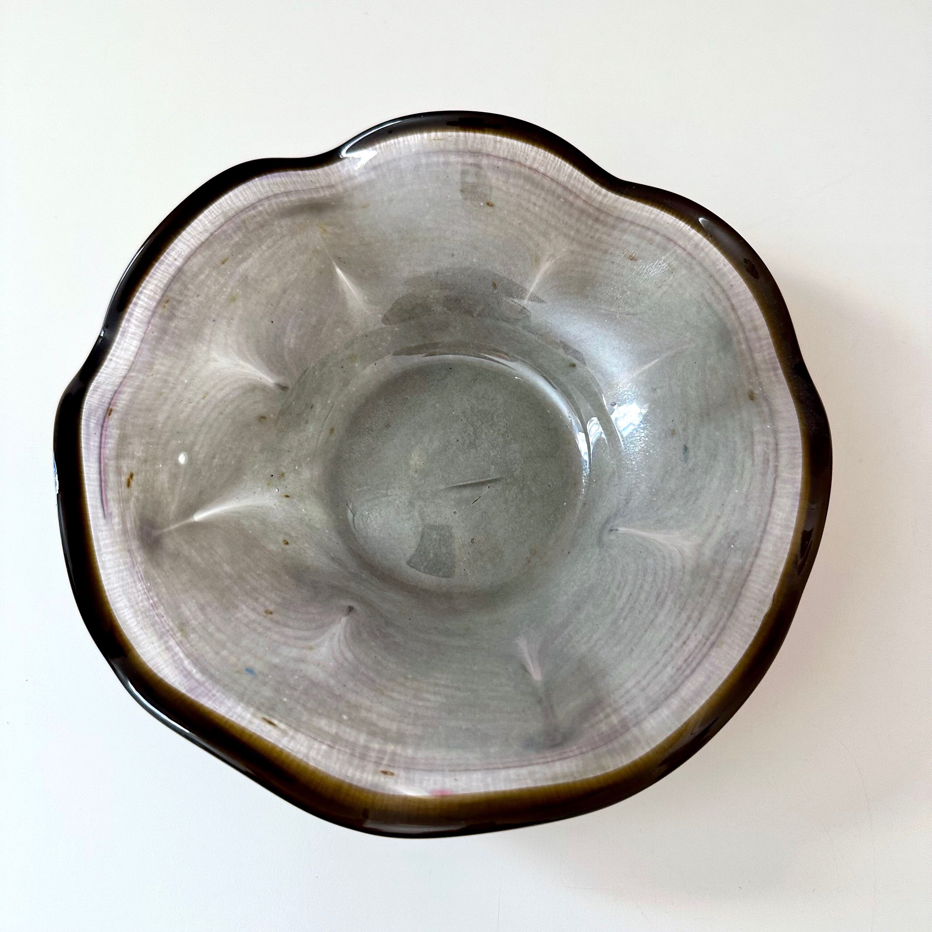 Vase & bol Erwin Eisch Selection, années 80, Studio Glass