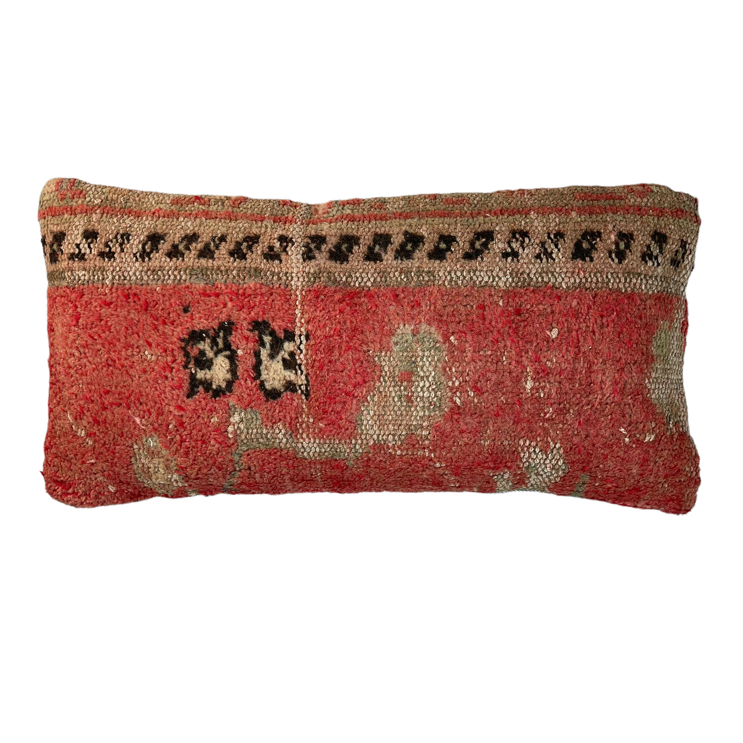 Vintage turkish handmade cushion cover, 30 x 60 cm