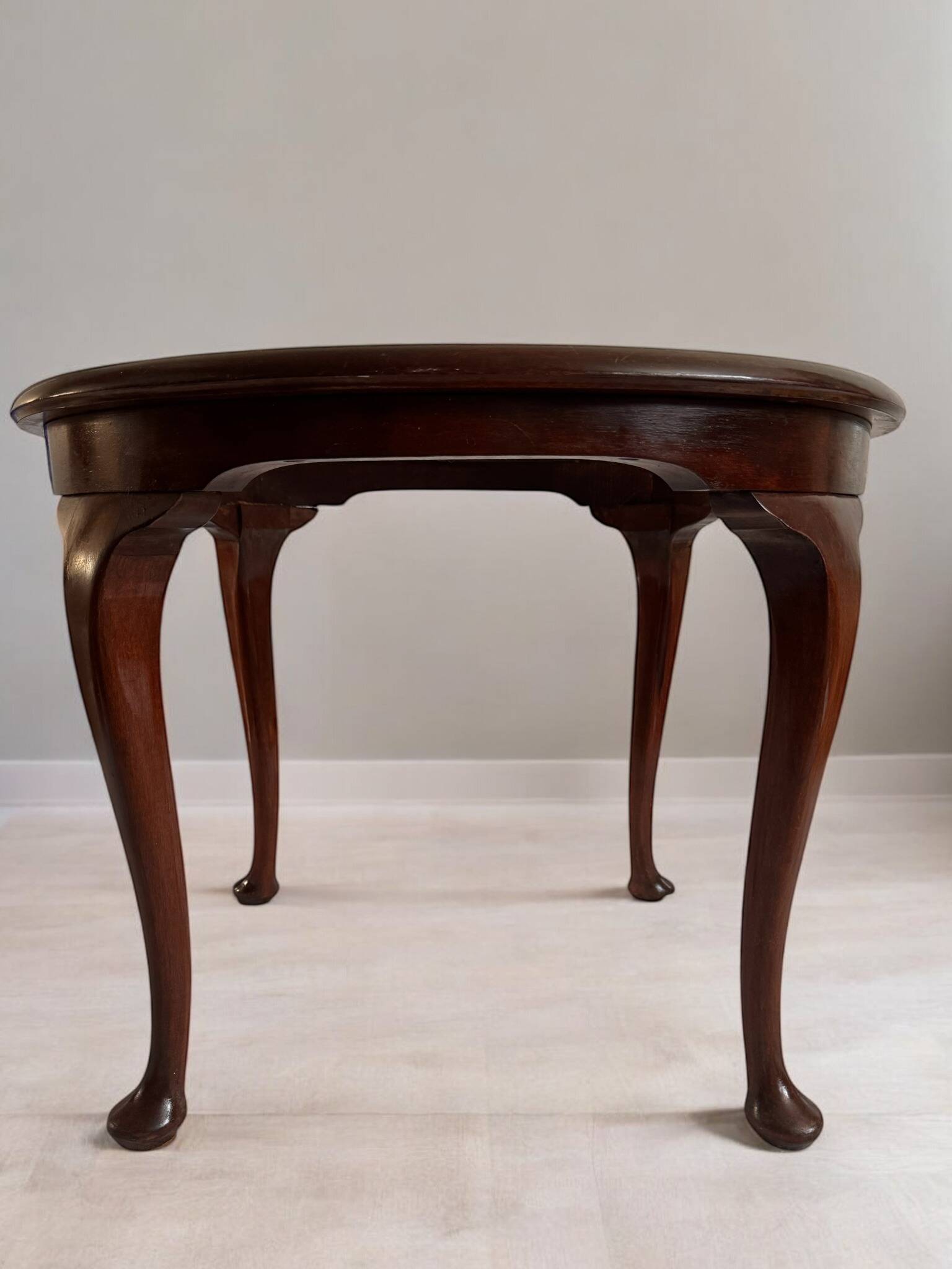 Table basse années 1940 cannage rotin colonial