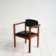 Teak and leather chair, Denmark 1960s