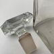 Perfume bottle crystal XIXth with cap facets