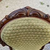 Louis XV style chair in solid mahogany from the 19th century